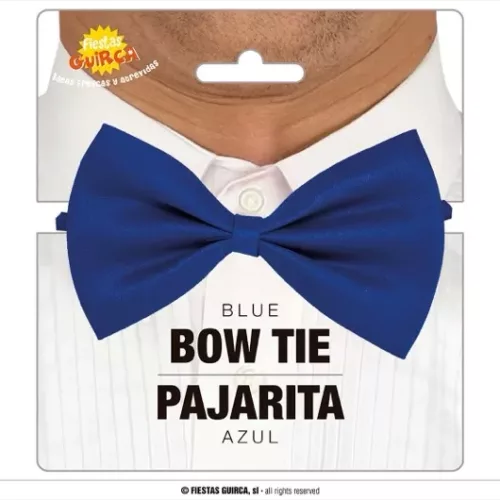 NOEUD PAPILLON BLEU 11 CMS