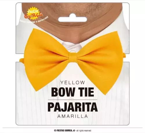 NOEUD PAPILLON JAUNE 11 CMS