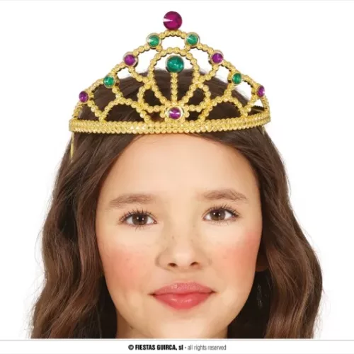 SERRE TÊTE OR AVEC PIERRES MULTIC. ENFANT