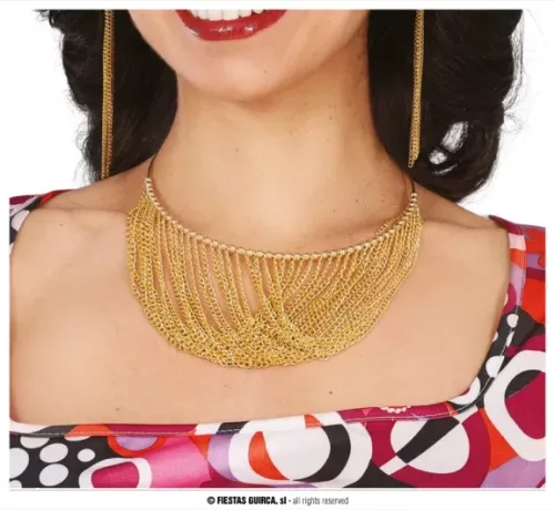 COLLIER 70S, MÉTALIQUE