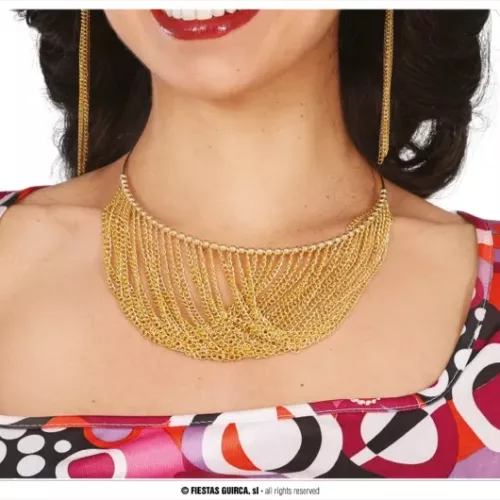COLLIER 70S, MÉTALIQUE