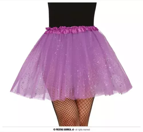 TUTU A PAILLETTES, LILA, 40 CMS