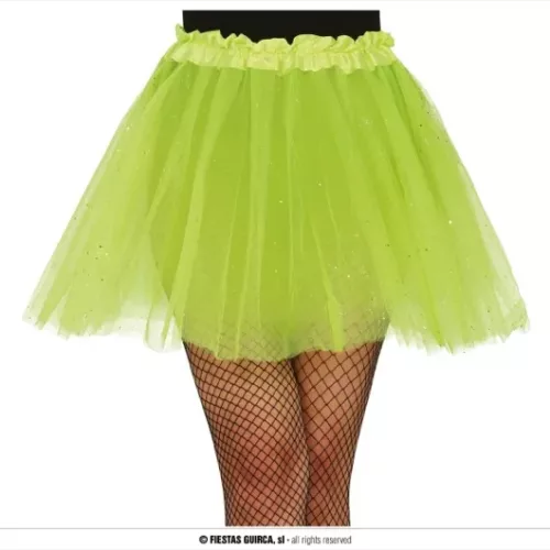 TUTU A PAILLETTES, VERT CLAIR, 40 CMS
