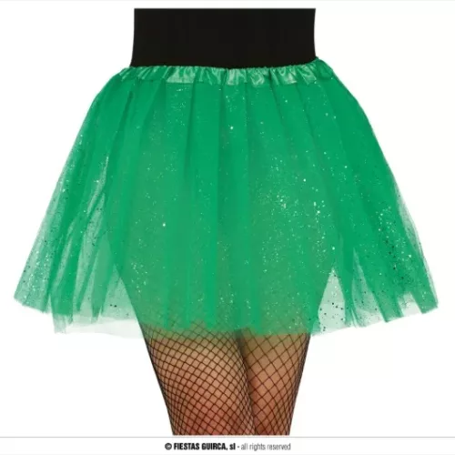 TUTU A PAILLETTES, VERT FONCÉ, 40 CMS