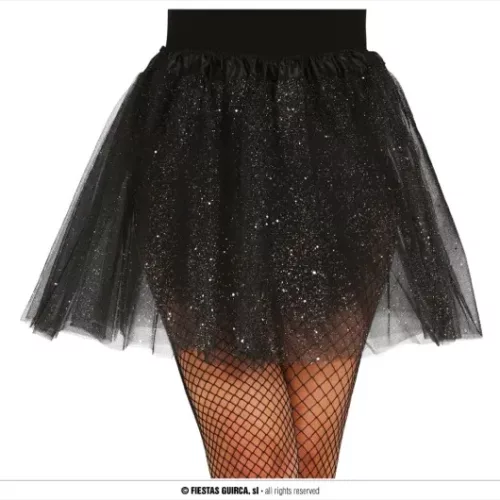 TUTU A PAILLETTES, NOIR, 40 CMS