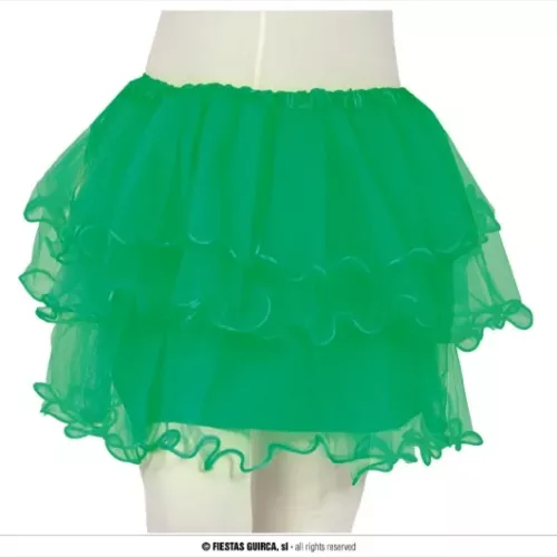 TUTU À VOLANTS, VERT, 30 CMS, ENFANT