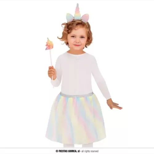 SET LICORNE, DIADÈME, BAGUETTE ET TUTU, ENFANT
