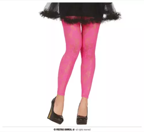 LEGGINGS EN DENTELLE FUSCHIA