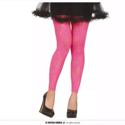 LEGGINGS EN DENTELLE FUSCHIA