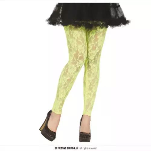 LEGGINGS EN DENTELLE JAUNE