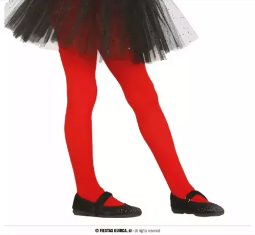 COLLANTS ROUGE 7-12 ANS