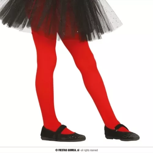 COLLANTS ROUGE 7-12 ANS