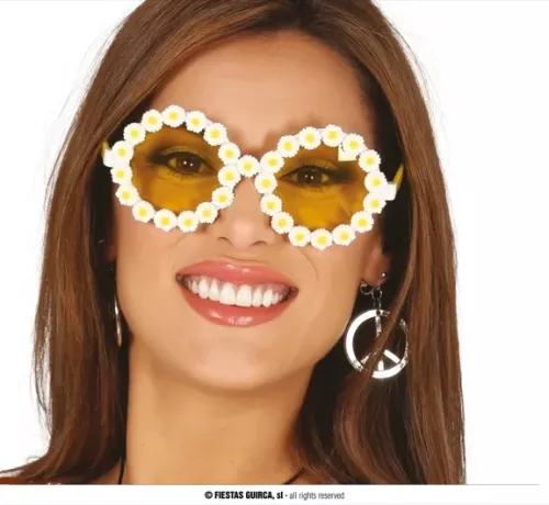 LUNETTES HIPPIE AVEC MARGUERITES – Image 2