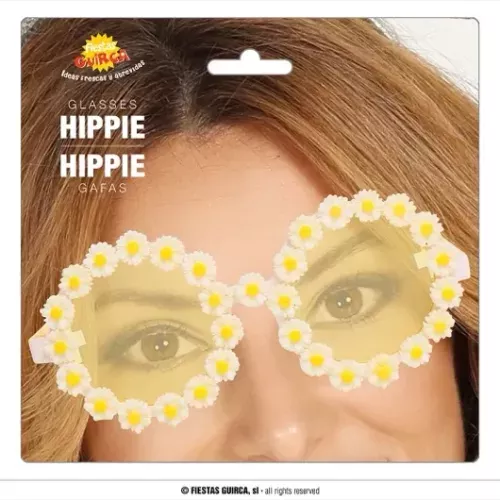 LUNETTES HIPPIE AVEC MARGUERITES
