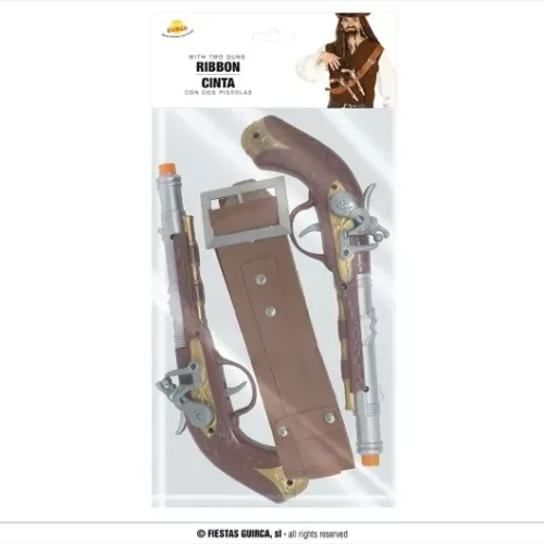 BANDES POUR LE TORSE AVEC DEUX PISTOLETS DE PIRATE
