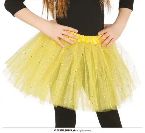TUTU JAUNE ENFANTS 30 CMS
