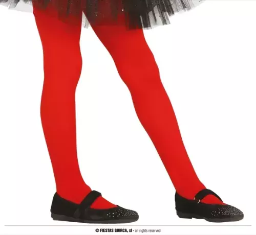 COLLANTS ROUGE ENFANTS 5-9 ANS