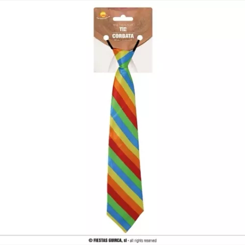 CRAVATE MULTICOULEUR 40 CMS