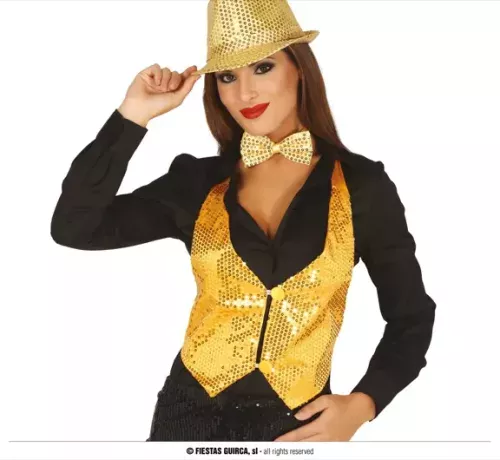 VESTE SEQUINS DORÉES POUR FEMME – Image 2