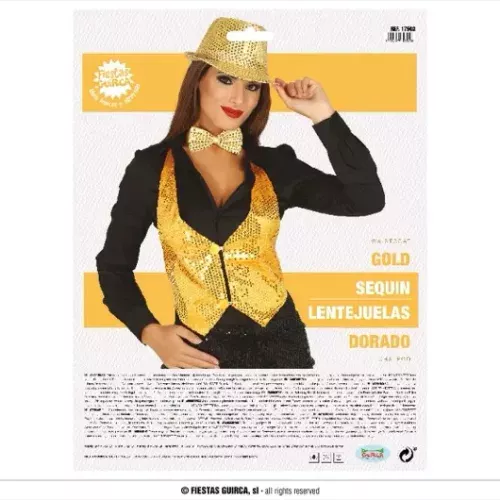 VESTE SEQUINS DORÉES POUR FEMME