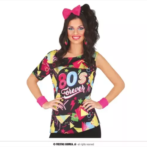 T-SHIRT 80S, ADULTE, 42 - 44 (L)