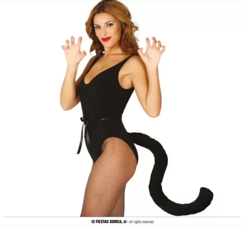 QUEUE NOIR CHAT 50CMS
