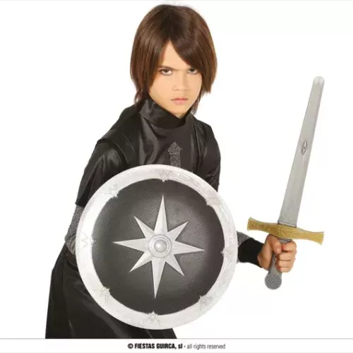 BOUCLIER 35CMS ET EPEE 50 CMS MEDIEVAL
