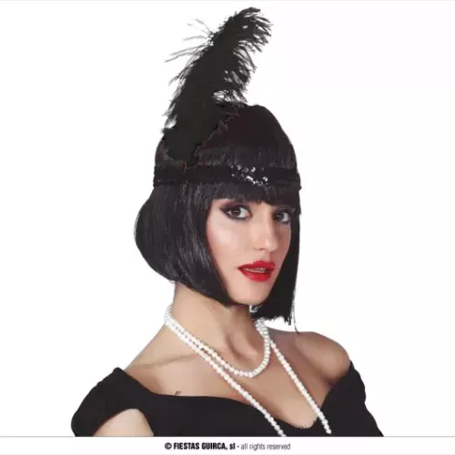 SAC 12 PLUMES AUTRUCHE NOIRE 30 CMS