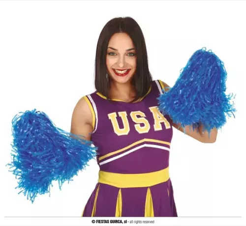SET 2 POMPONS BLEU 80GRS – Image 2