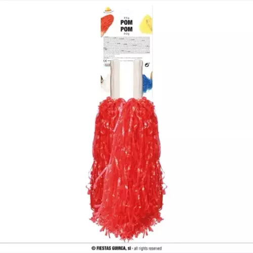 SET 2 POMPONS ROUGE 80GRS