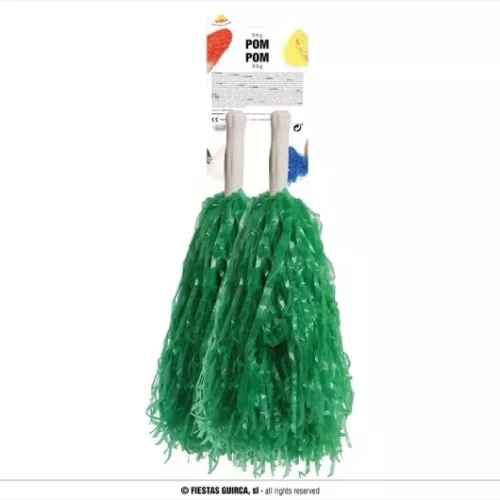 SET 2 POMPONS VERT 80GRS