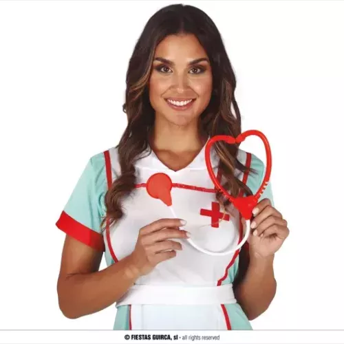 STETHOSCOPE ROUGE/BLANC