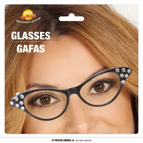 LUNETTES ANNÉES 60 NOIRES