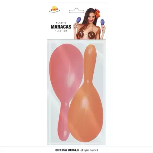 PAIRE DE MARACAS 18 CMS