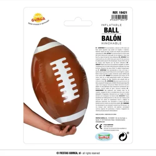 BALLON FOOTBALL AMÉRICAIN GONFLABLE 40 CMS