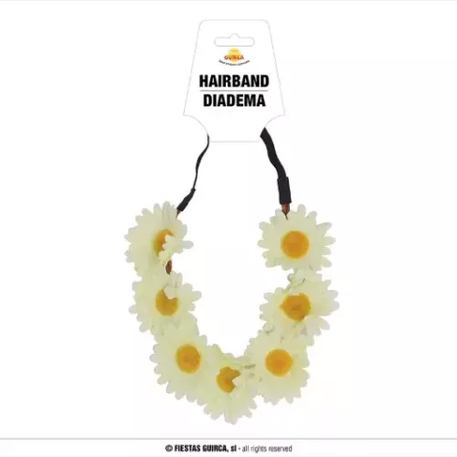 DIADÈME FLEURS BLANCHES
