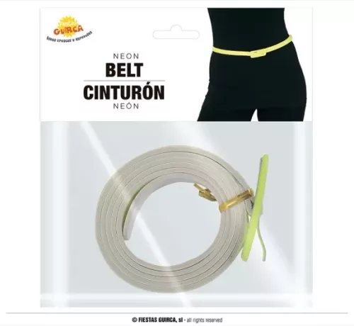 CEINTURE 110 CMS JAUNE FLUO