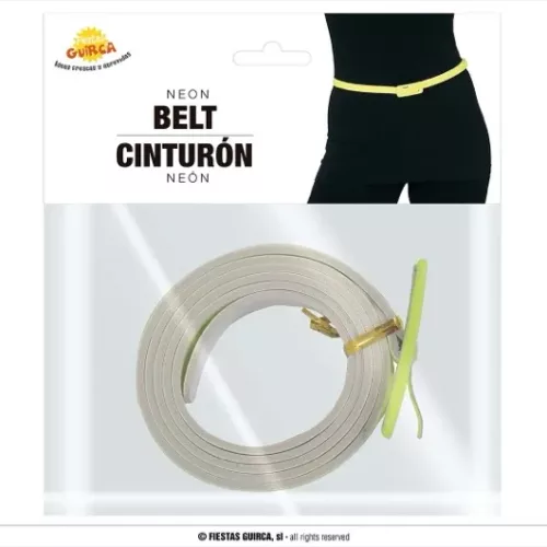 CEINTURE 110 CMS JAUNE FLUO
