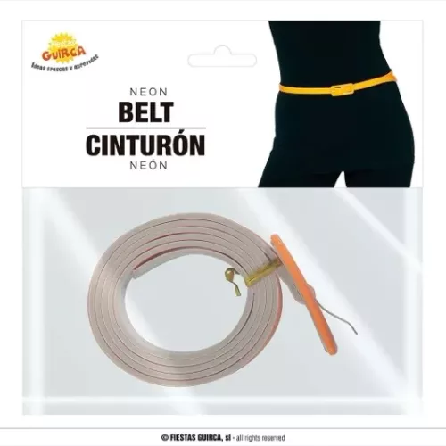 CEINTURE 110 CMS ORANGE FLUO