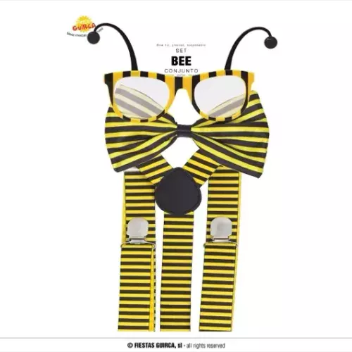 ENSEMBLE ABEILLE (LUNETTES, NOEUD PAPILLON, BRETEL