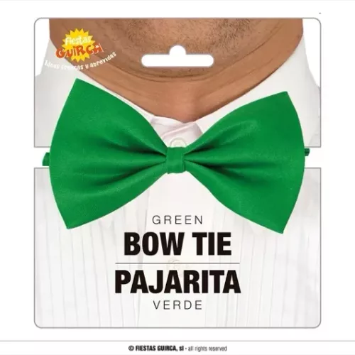 NOEUD PAPILLON VERT 11 CMS