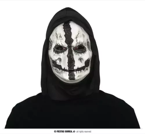 MASQUE D'HOMME MORT AVEC CAPUCHE, PVC