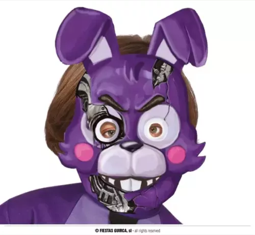 MASQUE DE LAPIN TUEUR AVEC POILS PVC