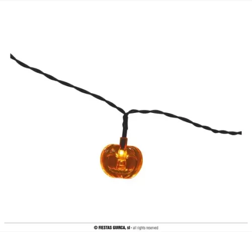 GUIRLANDE LED 10 CITROUILLES PILES – Image 3