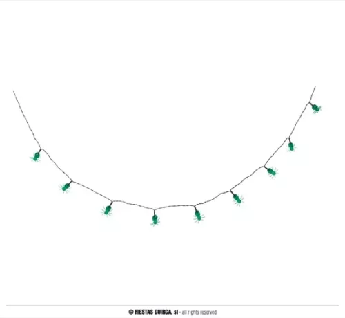GUIRLANDE LED 10 ARAIGNÉES PILES