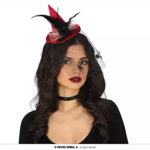 SERRE TÊTE DE SORCIÈRE ROUGE