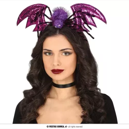 SERRE TÊTE DE SORCIÈRE AILES LILA