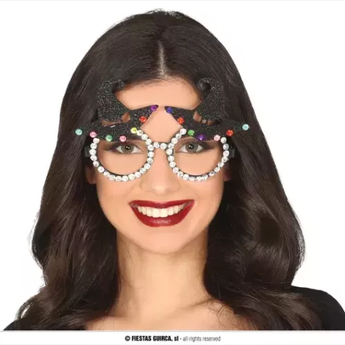 LUNETTES CHAPEAU DE SORCIÈRE AVEC BRILLANTS