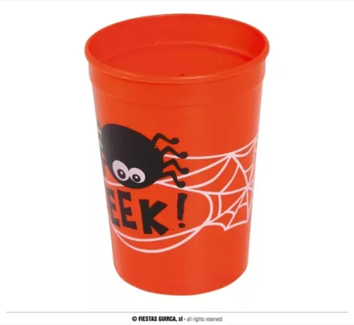 VERRE ORANGE HALLOWEEN 11 CMS – Image 3