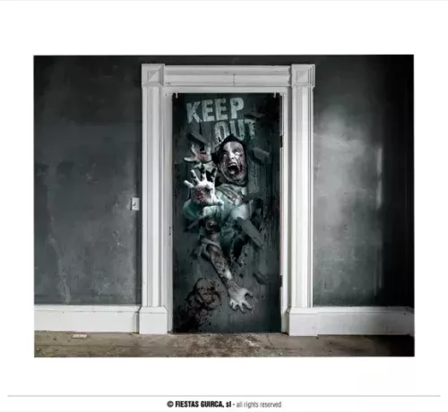 DÉCORATION DE PORTE ATTAQUE DE ZOMBIES